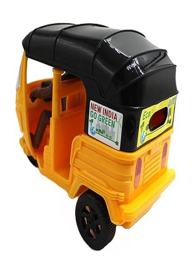 CSPARK BAND Push and Go Run Fast Auto Rickshaw Toy for Kids(Multicolor) Made in India - Image 5